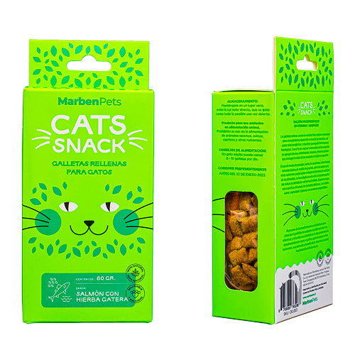 Galletas Rellenas Salmon y Hierba Gatera 80 gr