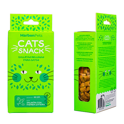 Galletas Rellenas Salmon y Hierba Gatera 80 gr