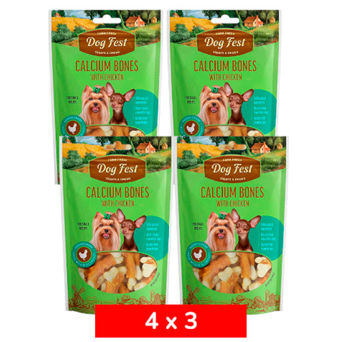 4x3 Huesitos de Calcio con Pollo 55 grs