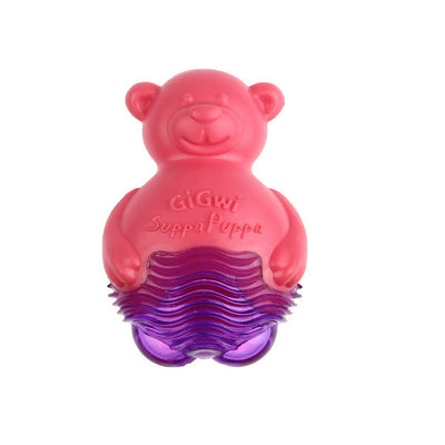 Juguete Cachorro Suppa Puppa Oso Rosado/Morado