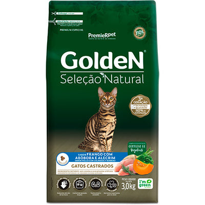 Golden Gatos Castrados Pollo con Calabaza y Romero 3 Kg