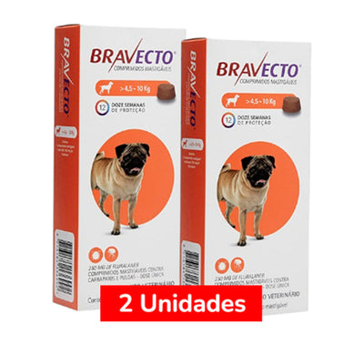 Pack Bravecto Perro 3M 4,5 a 10Kg 2 Unidades