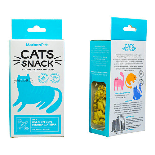 Galletas con Hierba Gatera y Salmon 80 gr