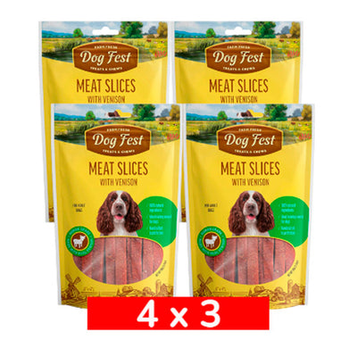 4x3 DogFest Rebanadas de Venado 90 grs