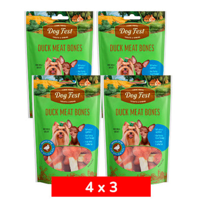 4x3 DogFest Huesitos con Pato 55 grs