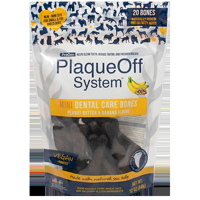 PlaqueOff Dental Bones Peanut Butter & Banana