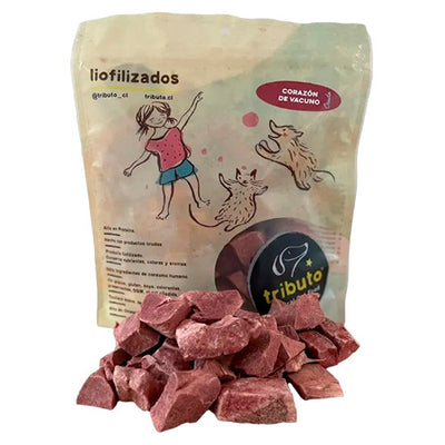 Snack Liofilizado Crudo Corazon Vacuno 100 gr