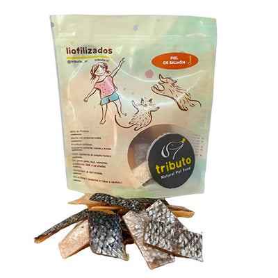 Snack Liofilizado Crudo Piel de Salmon 100 gr
