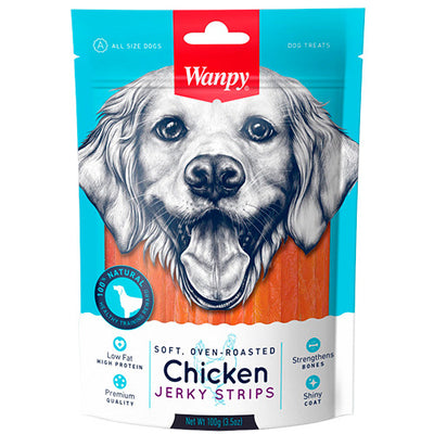 Soft Chicken Jerky Strips 100 gr